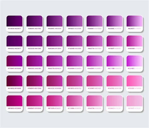 Plum Colour Chart