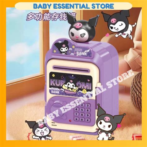 Sanrio Kuromi Piggy Bank Cute Melody Money Box Password Coin Box