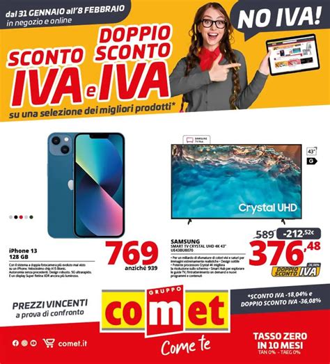 Volantino Comet Doppio Sconto Iva Pt Dal All