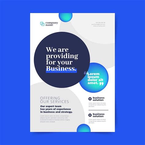 Free Vector Colorful Modern Business Flyer Template