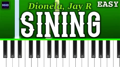 Dionela Sining Feat Jay R Piano Tutorial Youtube