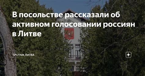 В посольстве рассказали об активном голосовании россиян в Литве