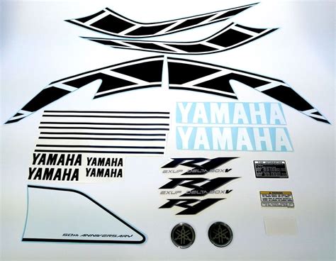 Kit Adesivos Emblema Yamaha R1 2006 Amarela 50 Anos R10650