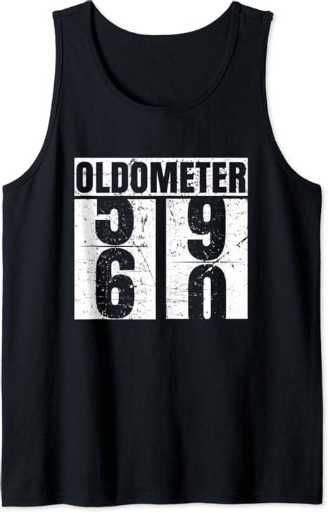 Oldometer 59 60 60th Funny Birthday Men Women T Tank Top Clothing Shoes And Jewelry