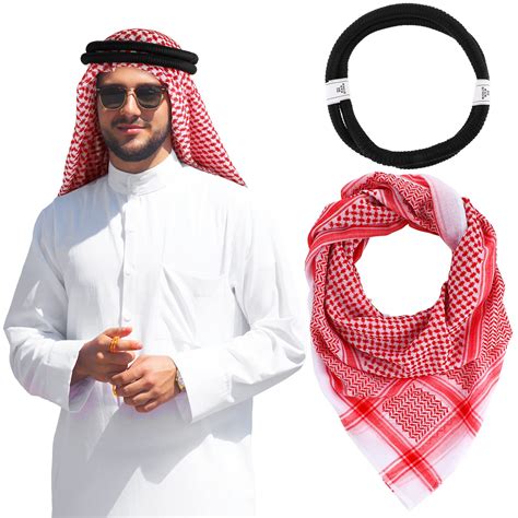 Buy Arab Shemagh Muslim Keffiyeh Head Wrap F Desert Neck Headwear With