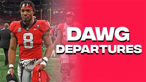 Georgia Bulldogs Football Departures I NCAA Transfer Portal I 2023 NFL ...