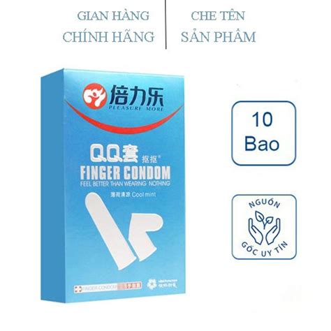 Bao Cao Su Ng N Tay C Ch T B I Tr N Finger Condom Chiaki Vn