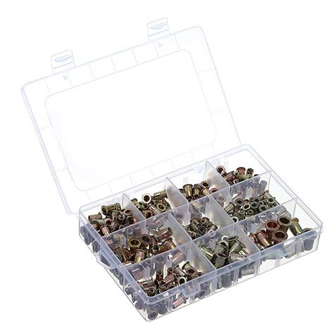 RIVEUTEUSE Kit écrous à rivets en acier de Zinc 300 pièces 150