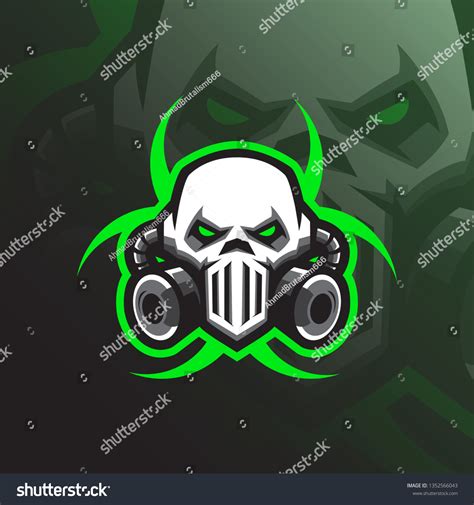 Toxic Mascot Logo Design Vector Modern Stock Vector (Royalty Free ...