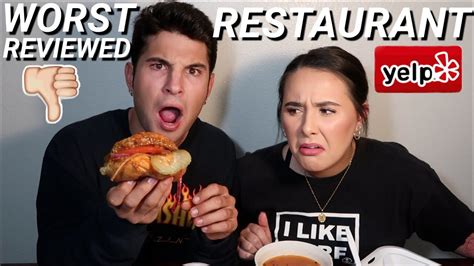 Eating At The Worst Reviewed Restaurant In Our City Youtube