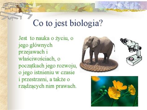 Prezentacja Multimedialna BIOLOGIA Co To Jest Biologia Jest