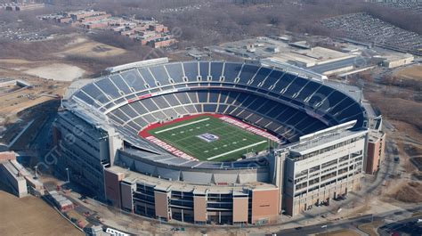 Aerial View Of The Nfl Football Stadium Background, Picture Of Gillette ...