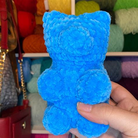 Crochet Gummy Bear Plush Amigurumi Bear Etsy