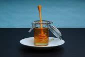 picture honey plastic jars sugar