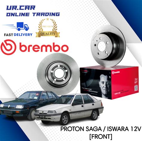 Brembo Proton Disc Brake Rotor Brake Pad Saga Iswara V Front Depan