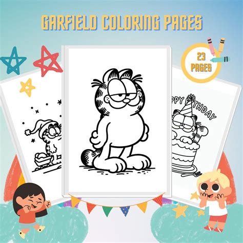 Desenhos De Garfield Para Colorir Imprimir E Colorir Online