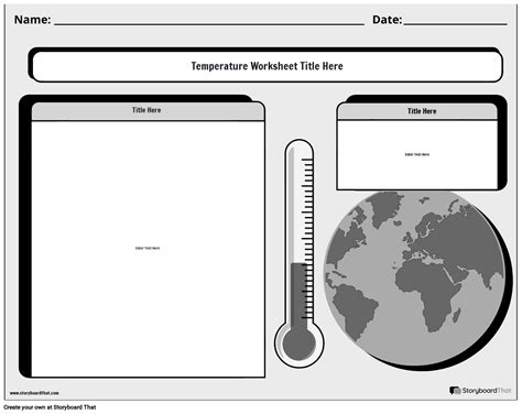 Temp Landscape Black And White Storyboard By Templates