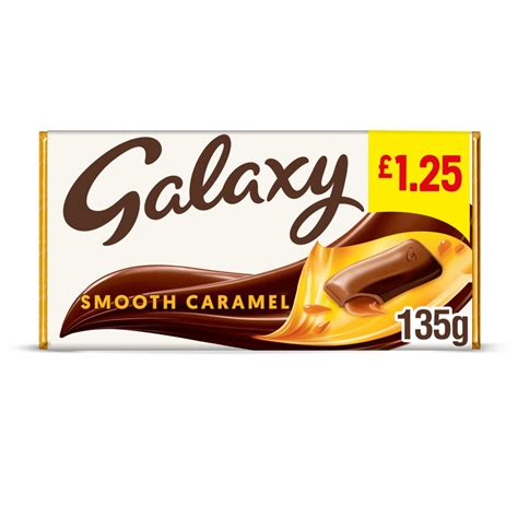 Galaxy Smooth Caramel And Milk Chocolate Block Bar 135g Bb Foodservice