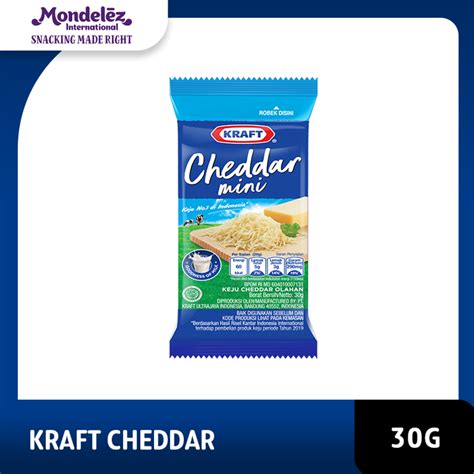 Promo Kraft Processed Cheddar Cheese With Vitamin D 30 G Diskon 24 Di