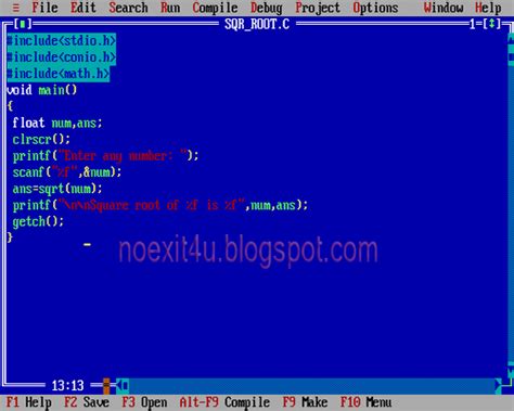 C Program To Calculate Square Root Of Any Number