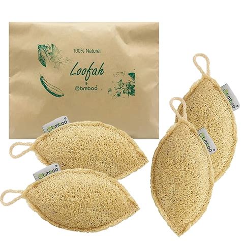 Amazon Natural Loofah Sponge Pack Loofah Exfoliating Body