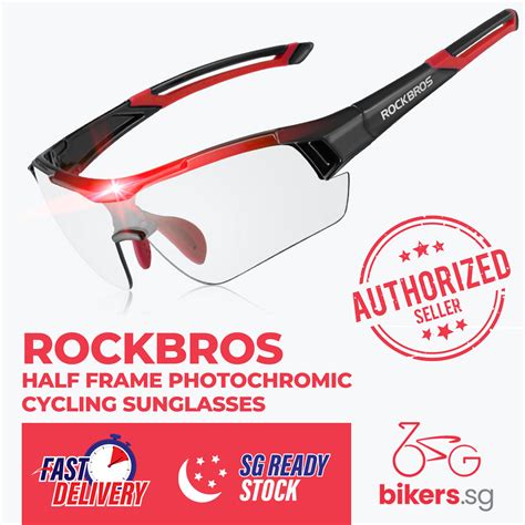 Rockbros Cycling Sunglass Polarized Photochromic Uv400 Full Frame Half