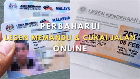 Cara Perbaharui Lesen Memandu Cukai Jalan Secara Online