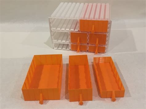 3d Printed Vase Mode Modular Small Parts Drawers By Ce3d Pinshape