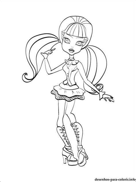 Draculaura De Monster High Para Colorir Desenhos Para Colorir