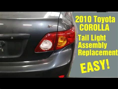 Toyota Corolla Rear Bumper Removal Youtube