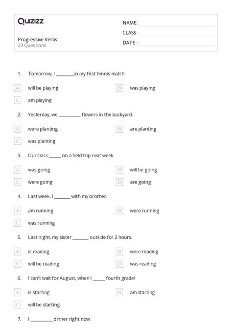 50 Verbs Worksheets For 5th Grade On Quizizz Free And Printable Worksheets Library