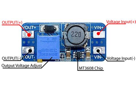 Mt A Dc Dc Step Up Boost Power Module Pinout Features Datasheet