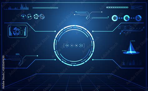 Abstract Technology Ui Futuristic Map Hud Interface Hologram Elements