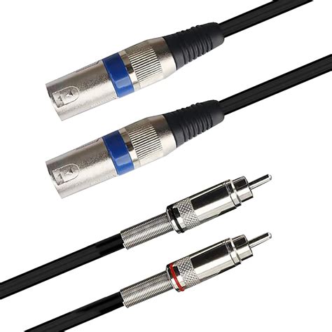 Dual RCA To XLR Male Cable Tunghey 2 XLR To 2 RCA Phono Plug HiFi