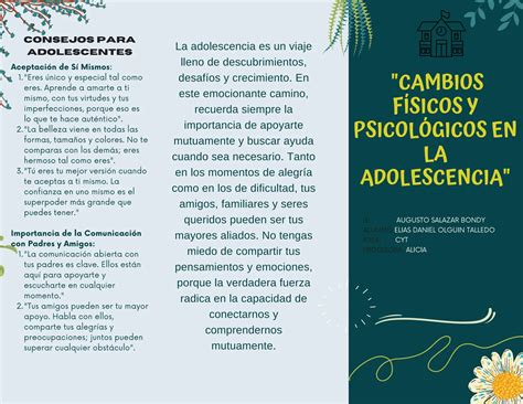 Cambios Físicos Y Psicológicos En La Adolescenciapdf