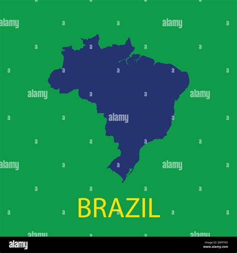 Brazil Sign Map Stock Vector Images Alamy