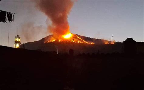 Incendio En El Cerro De La Cruz En Acuitzio Del Canje Video El Sol