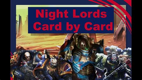 Horus Heresy Legions Card By Card Reboot Night Lords Youtube