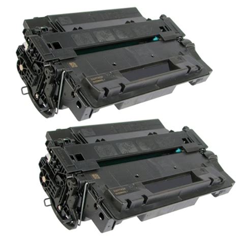 2 Pack Hp 55x Ce255x Black High Yield Laser Toner Cartridge Laserjet