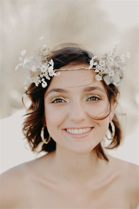 Dried Flowers For Boho Bride Atelier Prairies Bride Hair Flowers