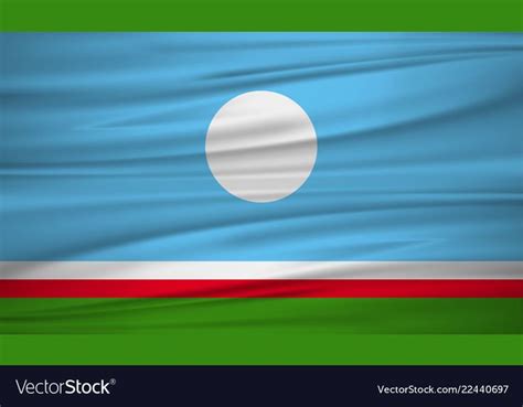 Sakha Republic flag vector. Vector flag of Sakha Republic blowig in the ...