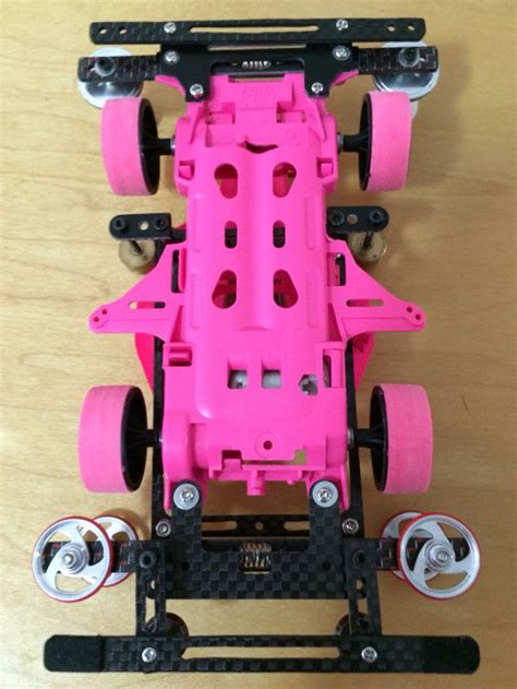 Tamiya Mini 4wd Avante Mkii Pink Special With Sliding Damper Mini 4wd Mini Yonku Mini Cars