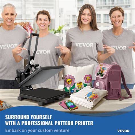 VEVOR VEVOR Auto Heat Press, 15x15 Magnetic Semi-automatic Heat Press ...