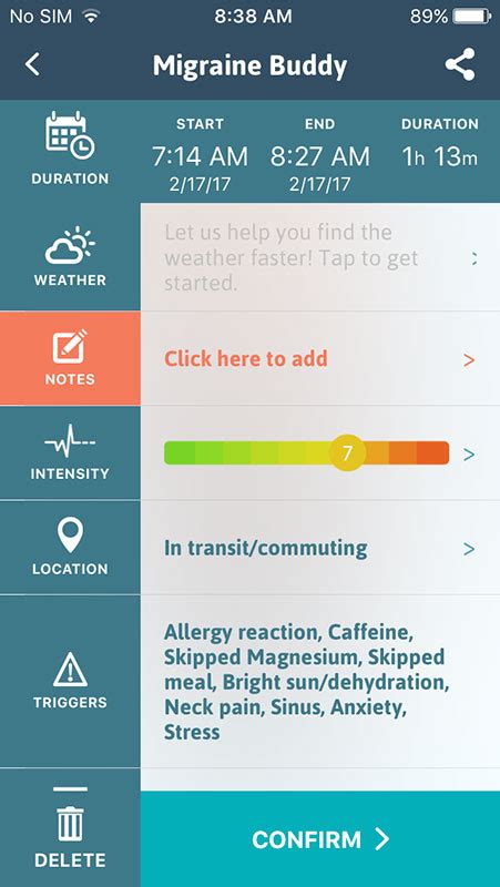 Migraine Buddy App Headache Diary And Tracker That Helps With Migraine