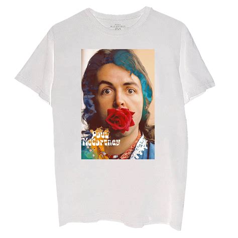 Paul Mccartney Rose T Shirt Shop The Paul Mccartney Merch Official Store