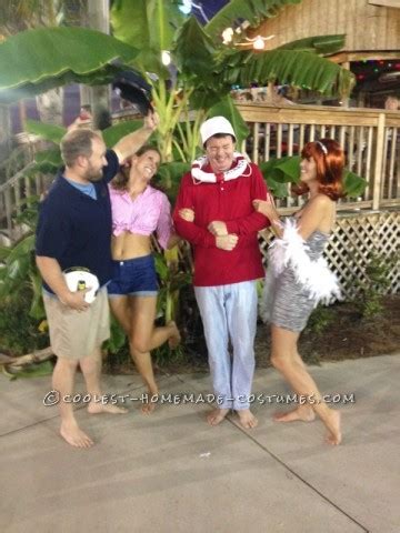 Easy No-Sew DIY Gilligan's Island Group Costume