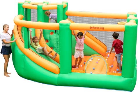 Inflatefly Bounce House Inflatable Bouncy Castle With Large