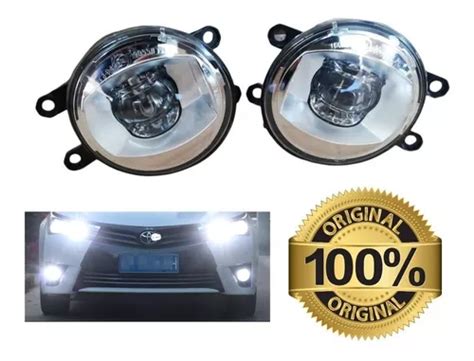 Par Faros Niebla Originales Led Cromo Toyota Rav 2018 2019 Envío gratis