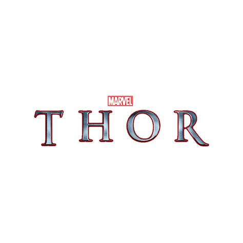 Thor Logo In Red And Blue