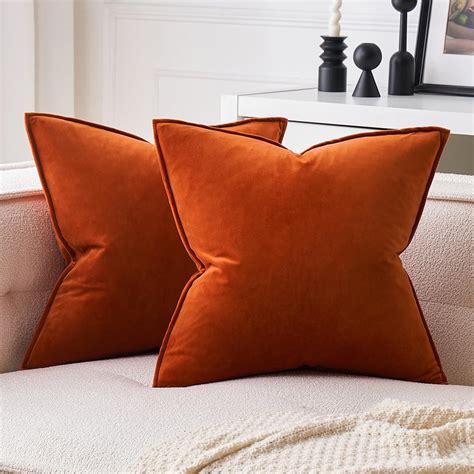 Amazon MIULEE Pack Of 2 Fall Decorative Velvet Throw Pillow Covers